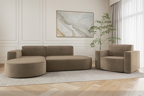 Sofa set teilig sessel - sofa,