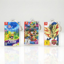 Nintendo Switch Miniatur Spielhülle Schlüsselanhänger – Mini Game Case Keychain