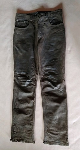 Schwarze lederhose größe - schwarze, 48