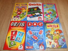 6 Spiele ab 6 J. : Murmelmonster, DOG, Qwirkle, Wühltisch, ....