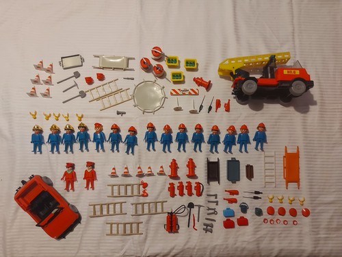 Vintage playmobil feuerwehr - vintage,