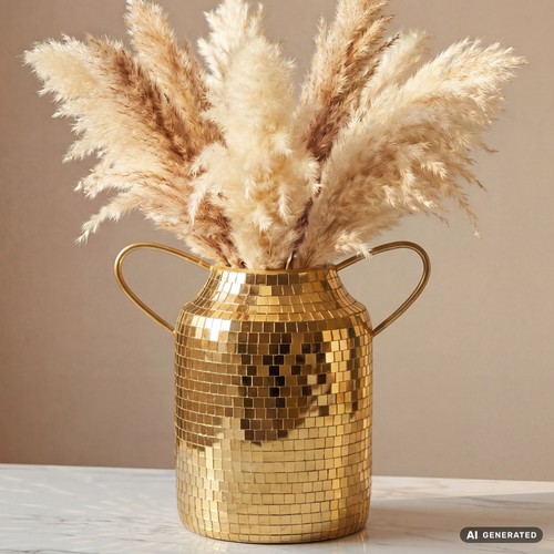 Vase tischvase 32cm - tischvase, metall