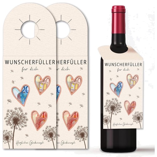 Geldgeschenk flaschenetiketten - geldgeschenk,