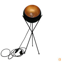 Menzel Solo Tischlampe Leuchte Lampe Stehlampe braun schwarz gold Eisen Design  