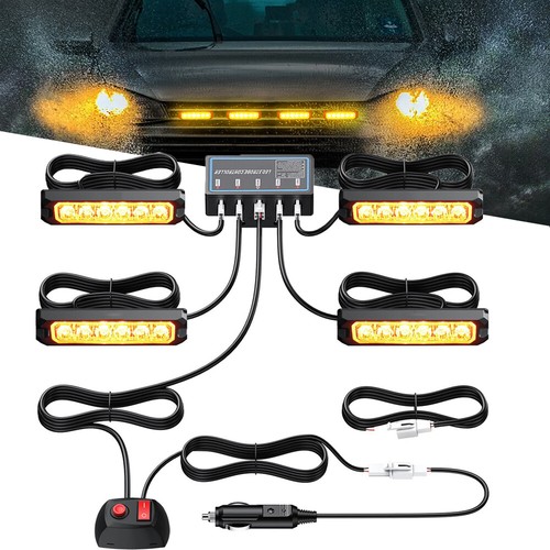 6led frontblitzer 12 - 4x,