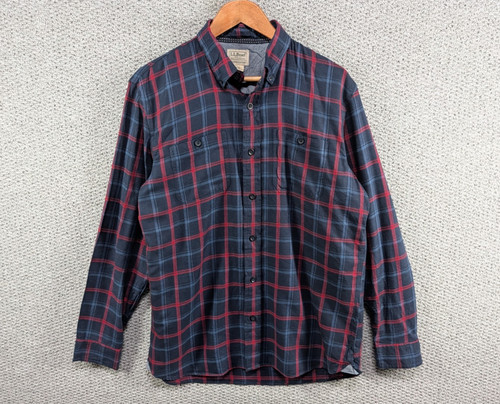 Bean navy check plaid - navy,