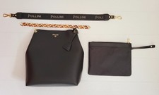 POLLINI -Shopping Bag, schwarz-Handtasche/ Tasche – zwei untersch. Henkel - neu