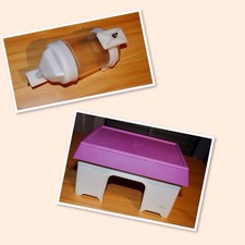 Kleintier-Haus und Nagertrinkflasche zu Verschenken Haustier Hamster