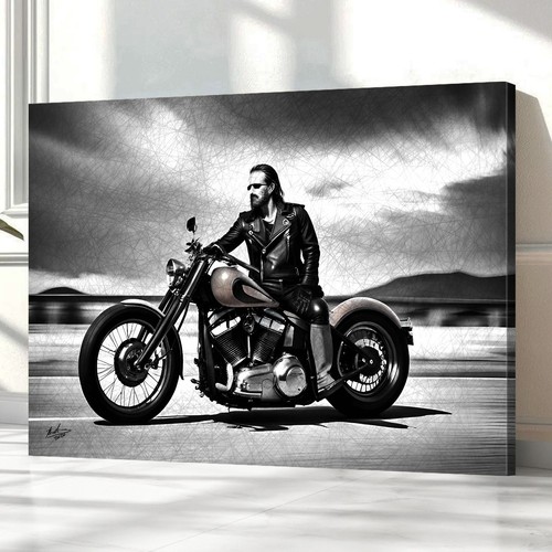 Leinwand bild motorrad - bild,