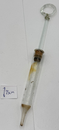 Antike glasspritze mit korken - mit,