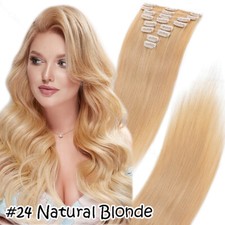 100% Echthaar Clip In Remy