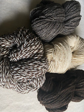 100% Schurwolle Sockenwolle Unbehandelt Handgesponnen Wollgarn Strickwolle,200g