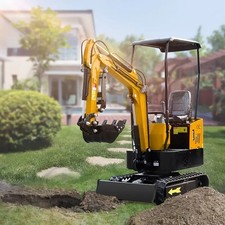 1,0t Minibagger Bagger 9,5 kW Kompaktbagger Raupenbagger Kleinbagger Lader