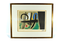 MIRO Lithografie auf Velin ° signiert + limitiert ° Personnage et Oiseu ° 1965