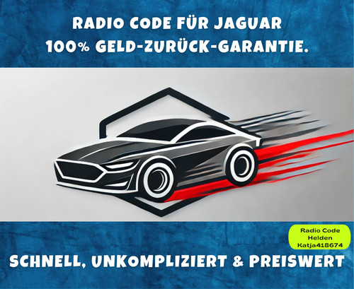Jaguar radio code - code, pin
