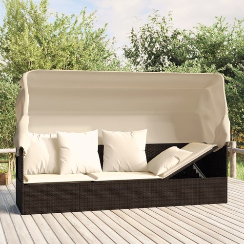 Outdoor loungebett mit dach - dach, &