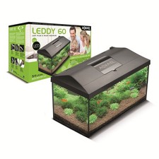 AQUAEL Aquarium komplett Set LEDDY 60 LED Beleuchtung Abdeckung Filter Heizer