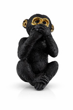 Affe Schimpanse sitzend nichts