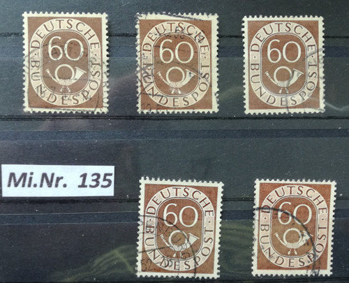Stück briefmarken brd - 5,