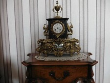 Empire Uhr mit Malerei um1820