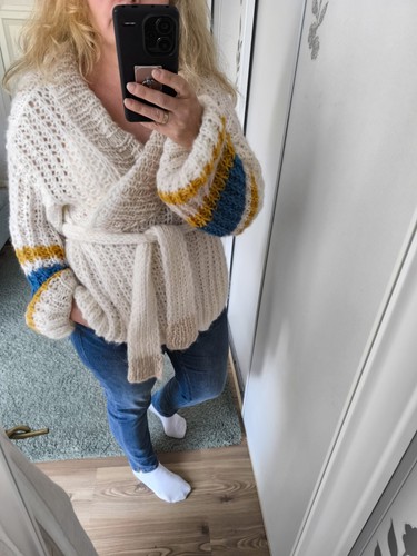 Woll strickjacke 40 - gr, 38/40