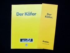 VW Käfer beetle Fusca 16S. + Preisliste A4  8/1981 Deutsch Prospekt Brochure 783