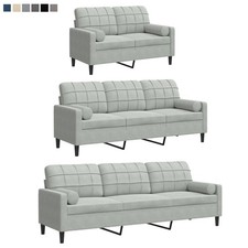 2/3 Sitzer Sofa mit Zierkissen