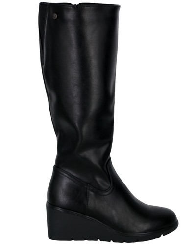 Plateaustiefel mit keilabsatz - plateaustiefel,