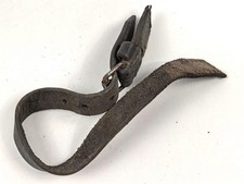 Stahlhelm Kinnriemen zum festnähen am Innenfutter, gebraucht