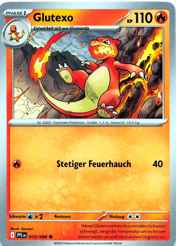 Pokemon karte glutexo pfl - karte,