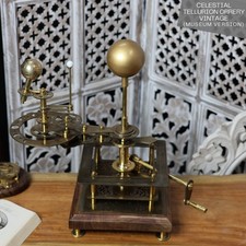 Orrery aus poliertem Messing