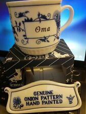 Zwiebelmuster Bohemia Original Becher OMA Leo 0,30 L Porzellan Karlsbader NEU