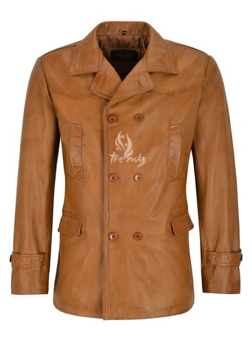 Herren echt leder jacke - leder,