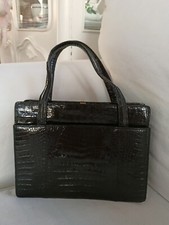 Vintage Tasche Krokodil Leder
