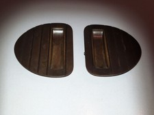 2 Türgriffe (Messing) aus Musikschrank Rosita Perle (Telefunken Andante 8)