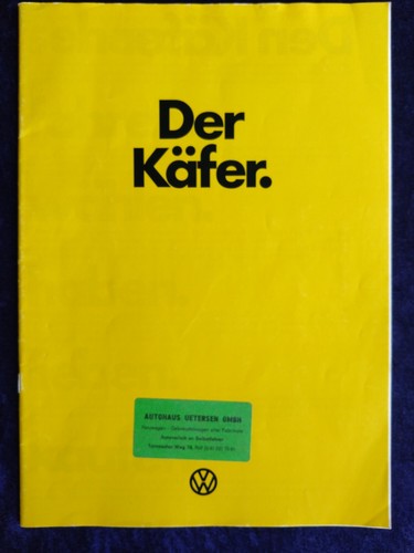 Käfer prospekt 1974 - vw, 1.1974