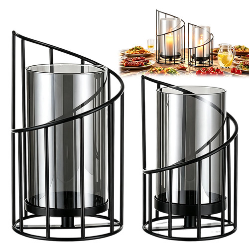 2er set windlicht kerzenhalter - 2er,