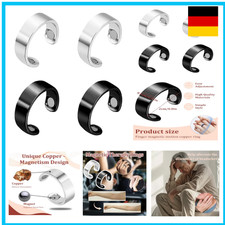 Magnetfeldtherapie,Ringe für Herren,4 Stück Stressabbauringe Anti-Schnarch-Ring