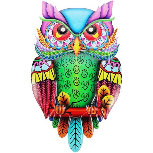 Eulenskulptur aus metall - , owl
