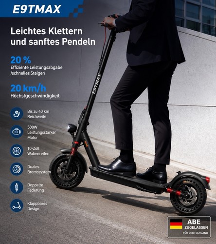 Neu e9tmax scooter mit - neu,