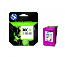 Original HP 300XL Dru­cker­pa­tro­ne color CC644EE CC644E Bulk in HP Folie