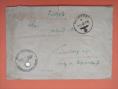 Feldpostbrief ohne inhalt - feldpostbrief,