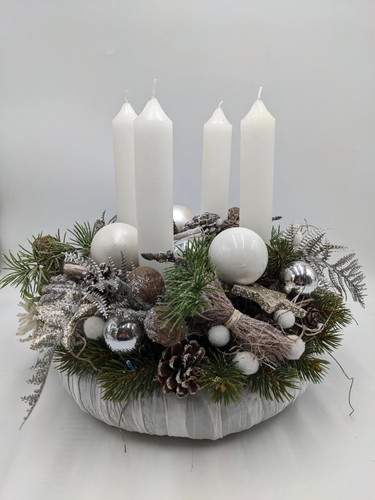 Adventskranz kugel stern - adventskranz,