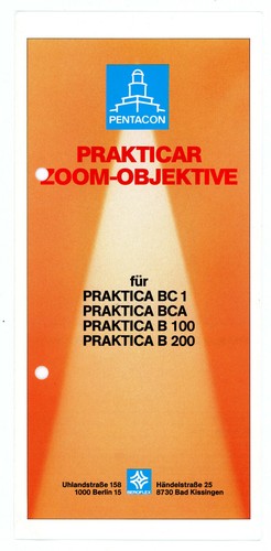 Pentacon prospekt prakticar - pentacon,