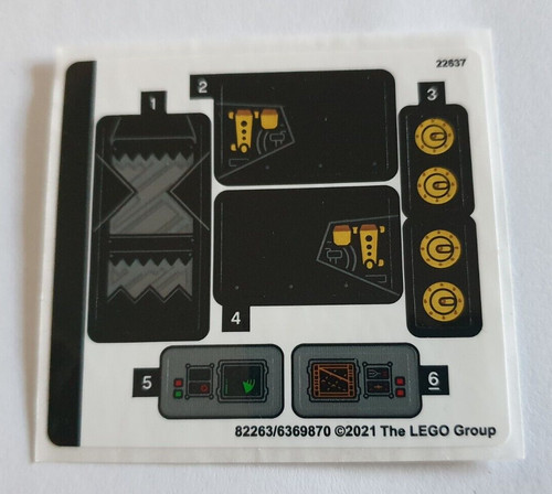 Lego sticker aus - aus, 76239