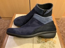 LADYSKO Damen Boots Wanderschuhe EUR 39 UK 6 Blau Leder Wildleder