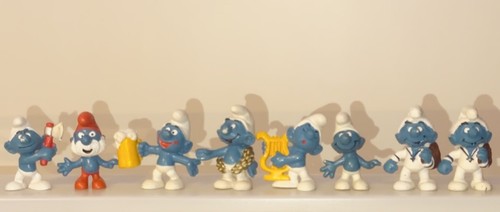 Schleich schlümpfe peyo - 8x,
