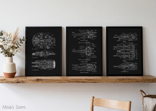 Star wars patent - star, kunstdruck