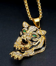 Halskette Neue Trendy Tier Tiger Form Anhänger Halskette männer Halskette Mode