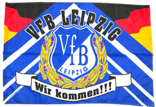 VfB Leipzig - Wir kommen!!! - Fahne Flagge Flag Fussball #650